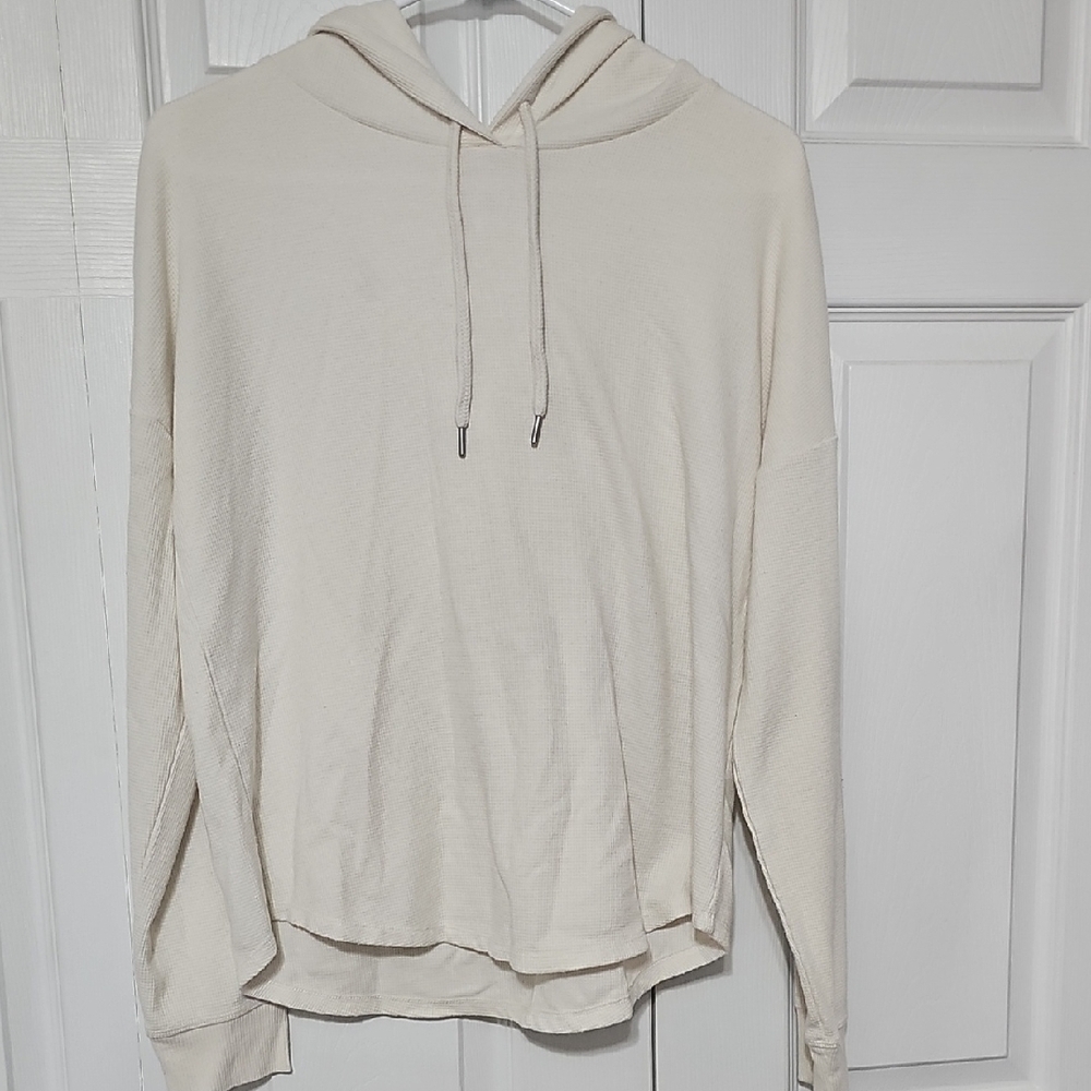Victoria's Secret Cream Waffle-Knit Pullover